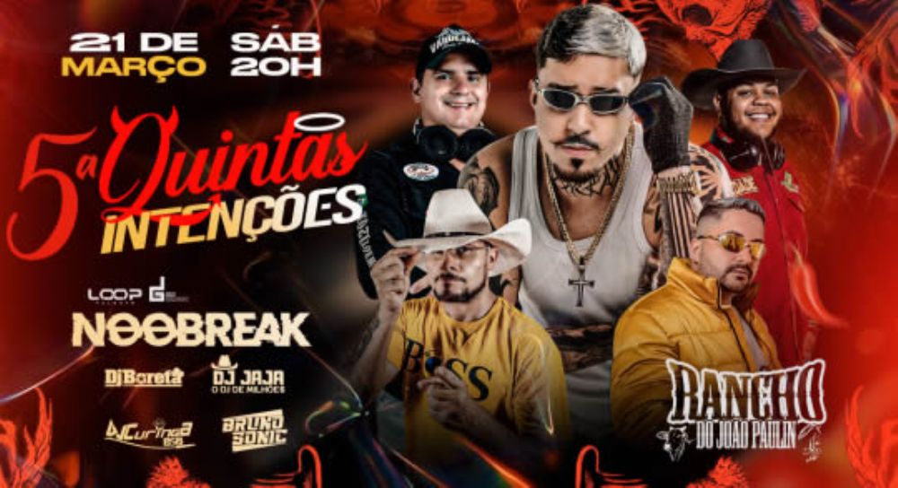 Quintas Intenções anima noite de música no Rancho do João Paulin em Novo Gama