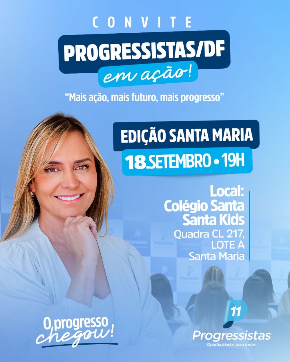 Progressistas/DF promove encontro em Santa Maria com foco no futuro da cidade